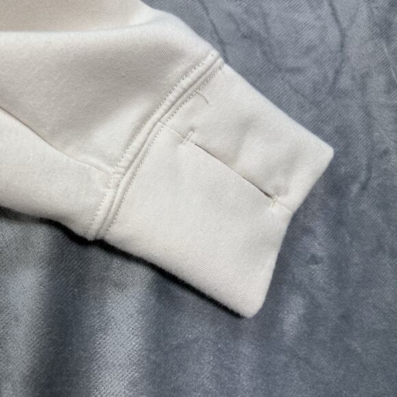 Men’s Jockey Sport cream colored Small Hoodie Pullover Pockets Soft Long Sleeve - Picture 7 of 11
